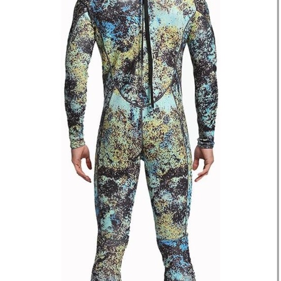 Dyung Tec Wetsuits Mens 3MM Camo Neoprene Scuba Diving One Piece Size L - Picture 6 of 9